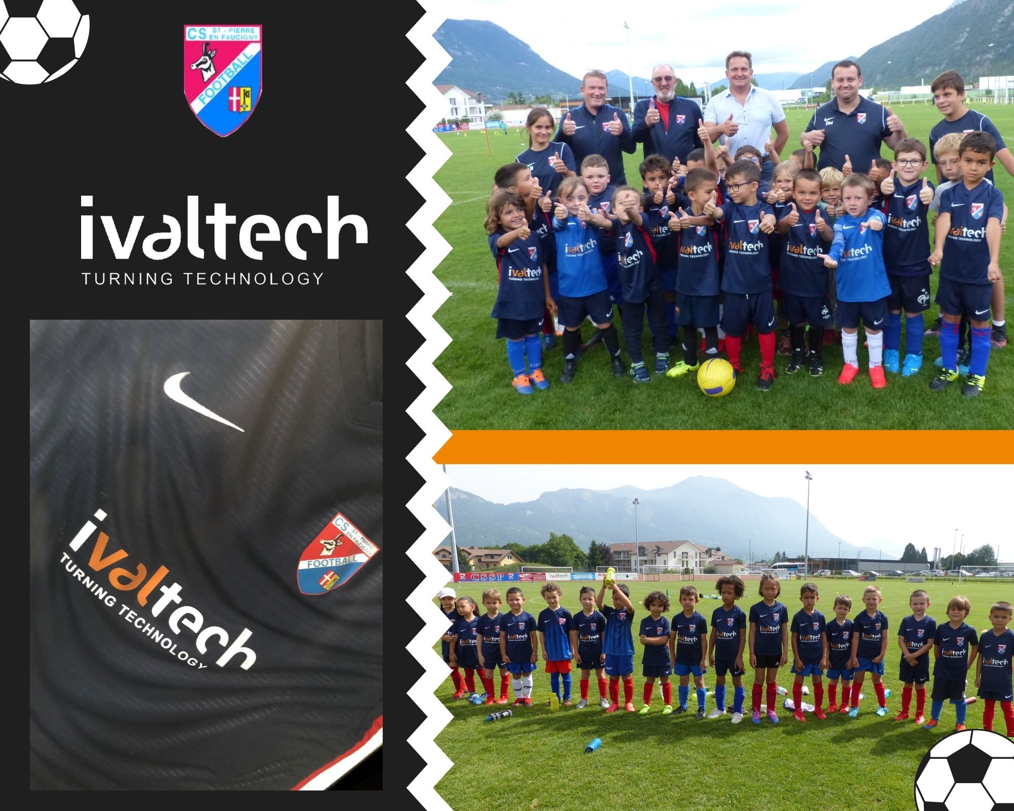 IVALTECH sponsorise l'équipe de Foot de Saint-Pierre en Faucigny